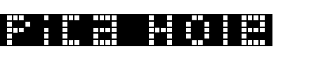 Pica Hole - XPL Schriftart