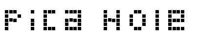 Pica Hole - ABS Schriftart