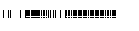 Pica Hole - Grids Schriftart