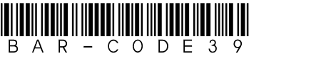 TTF: Bar-Code 39 Schriftart
