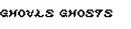 TTF: Ghouls Ghosts and Goblins Font