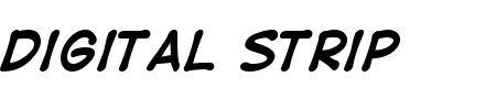 Digital Strip Bold Schriftart