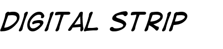 Digital Strip Italic Schriftart
