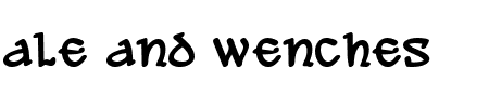 Ale and Wenches BB Bold Schriftart