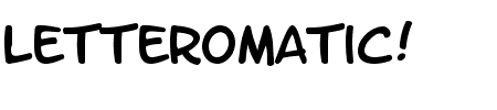 Schriftart LetterOMatic!: Mehr Infos & Vorschau Generator TTF: LetterOMatic! Schriftart