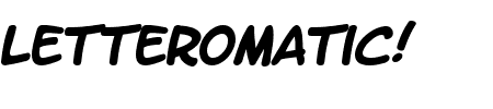 LetterOMatic! Bold Schriftart