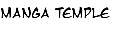 TTF: Manga Temple Font