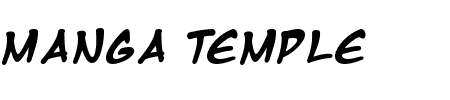 Manga Temple Bold Schriftart