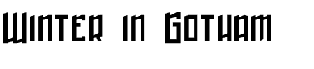 Schriftart Winter in Gotham: Mehr Infos & Vorschau Generator TTF: Winter in Gotham Schriftart