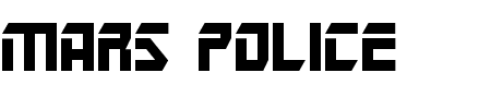 TTF: Mars Police Schriftart