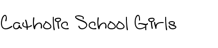 Schriftart Catholic School Girls BB: Mehr Infos & Zeichen Übersicht TTF: Catholic School Girls BB Schriftart