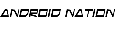 Android Nation Italic Schriftart