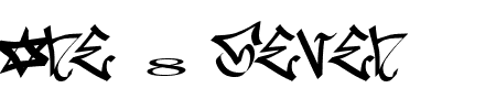 TTF: One 8 Seven Schriftart