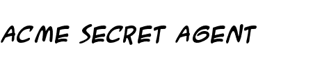 ACME Secret Agent Bold Schriftart