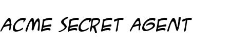 ACME Secret Agent Italic Schriftart