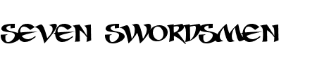Schriftart Seven Swordsmen BB: Mehr Infos & Zeichen Übersicht TTF: Seven Swordsmen BB Schriftart