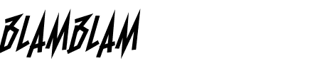 BlamBlam Heavy BB Schriftart