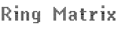 TTF: Ring Matrix Font