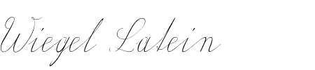 TTF: Wiegel Latein Font