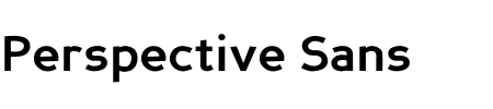 Perspective Sans Bold Schriftart