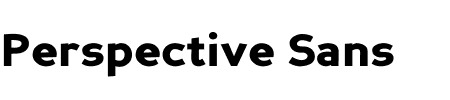 Perspective Sans Bold Italic Schriftart