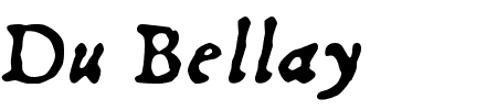 Du Bellay Italic Schriftart