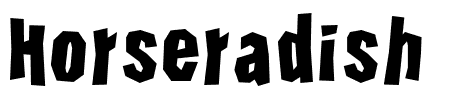 Schriftart Horseradish: Mehr Infos & Vorschau Generator TTF: Horseradish Schriftart