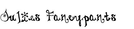 TTF: Juliesfancypants Font