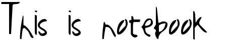 TTF: SF-notebook Schriftart