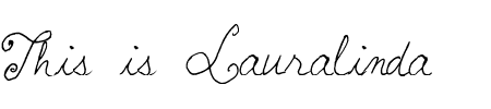 Schriftart Lauralinda: Mehr Infos & Vorschau Generator TTF: Lauralinda Schriftart