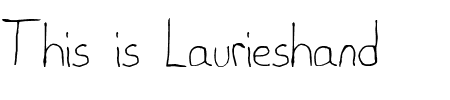 TTF: Laurieshand Schriftart