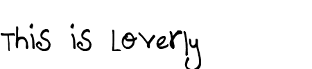 Schriftart Loverly: Mehr Infos & Vorschau Generator TTF: Loverly Schriftart