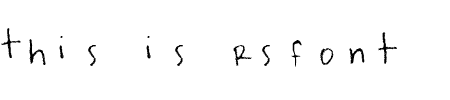 TTF: rsfont Schriftart