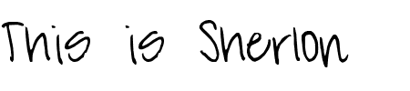 TTF: Sherlon Schriftart