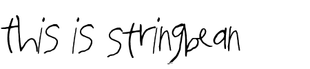 TTF: Stringbean Font