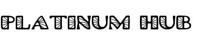 Platinum Hub Caps Spoked Schriftart