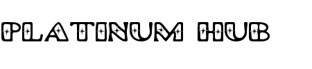 Platinum Hub Caps Polished Schriftart