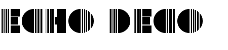 TTF: Echo Deco Schriftart