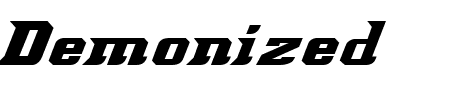 TTF: Demonized Schriftart