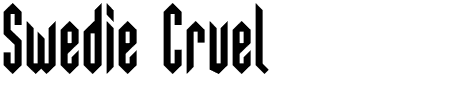 TTF: Swedie Cruel Schriftart