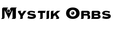 TTF: Mystik Orbs Schriftart