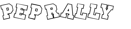 Schriftart Pep Rally: Mehr Infos & Vorschau Generator TTF: Pep Rally Schriftart