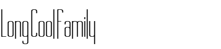 TTF: Long Cool Family Schriftart