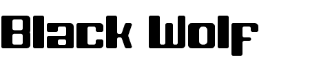 TTF: Black Wolf Schriftart