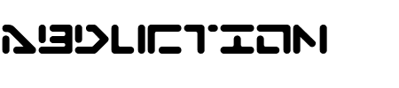 Abduction Schriftart