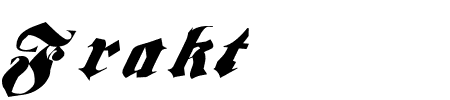 TTF: Frakt Schriftart