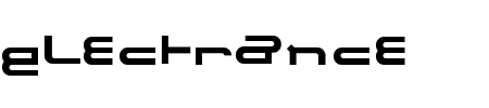 Font Electrance: Mehr Infos & Zeichen Übersicht TTF: Electrance Font
