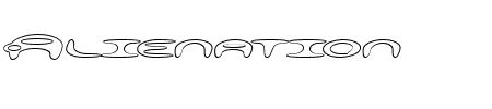 Font Alienation Outline: Mehr Infos & Zeichen Übersicht TTF: Alienation Outline Font
