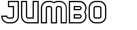 Font Jumbo Outline: Mehr Infos & Zeichen Übersicht TTF: Jumbo Outline Font