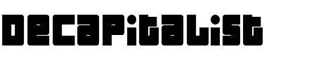 Industrial Decapitalist Bold Schriftart